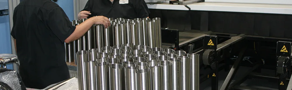 Cut stainless tube